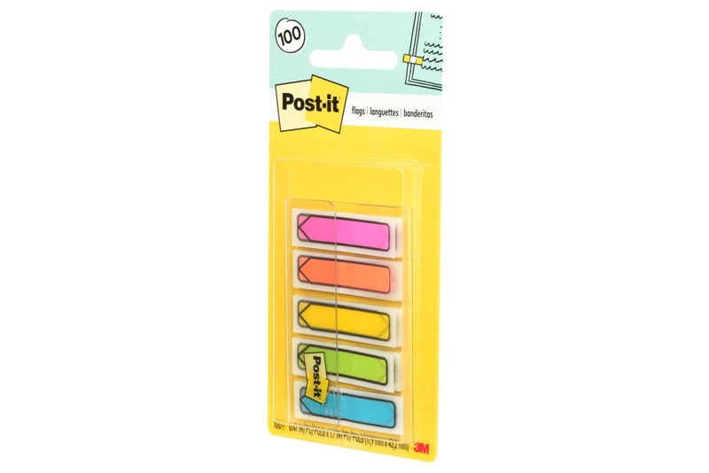 Post-it Arrow Flags, Assorted Bright Colors, .47 in Wide, 100/On-the-Go Dispenser, 1 Dispenser/Pack (684-ARR2) - Image 2