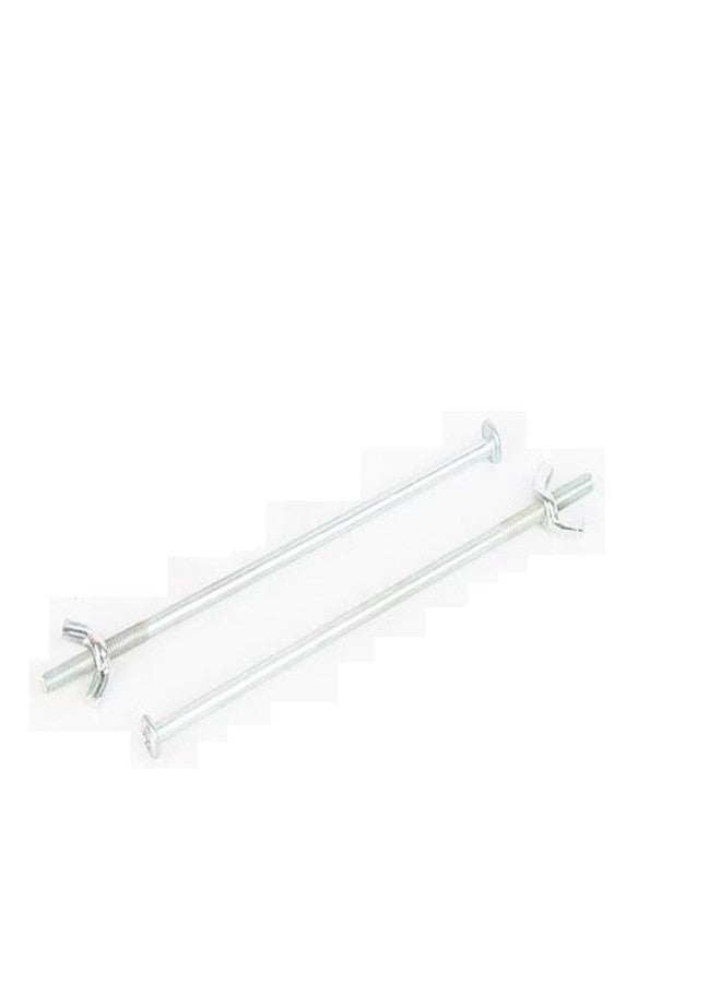 DraCra 4 Pack Crutches Handle Bolt Mount Replacement 5.5'' Metal Rod with Adjustable Screw Nut for Underarm Crutch Hand Grip Medical Walking Aid Cane Adult Senior - Image 3