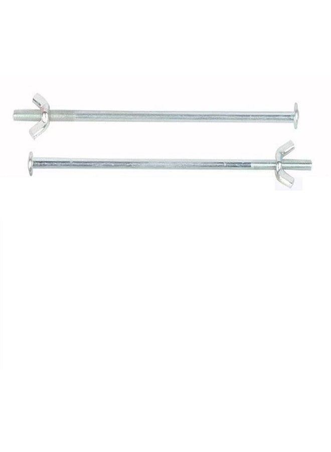DraCra 4 Pack Crutches Handle Bolt Mount Replacement 5.5'' Metal Rod with Adjustable Screw Nut for Underarm Crutch Hand Grip Medical Walking Aid Cane Adult Senior - Image 5