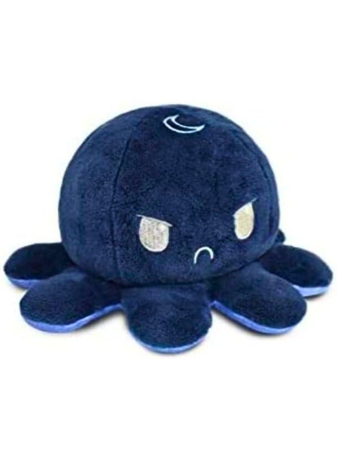 Chase Up Double-Sided Flip Octopus Doll Soft Reversible Octopus Stuffed Animals Doll Cute Octopus Plush Toys (gradient blue-navy blue) - Image 2
