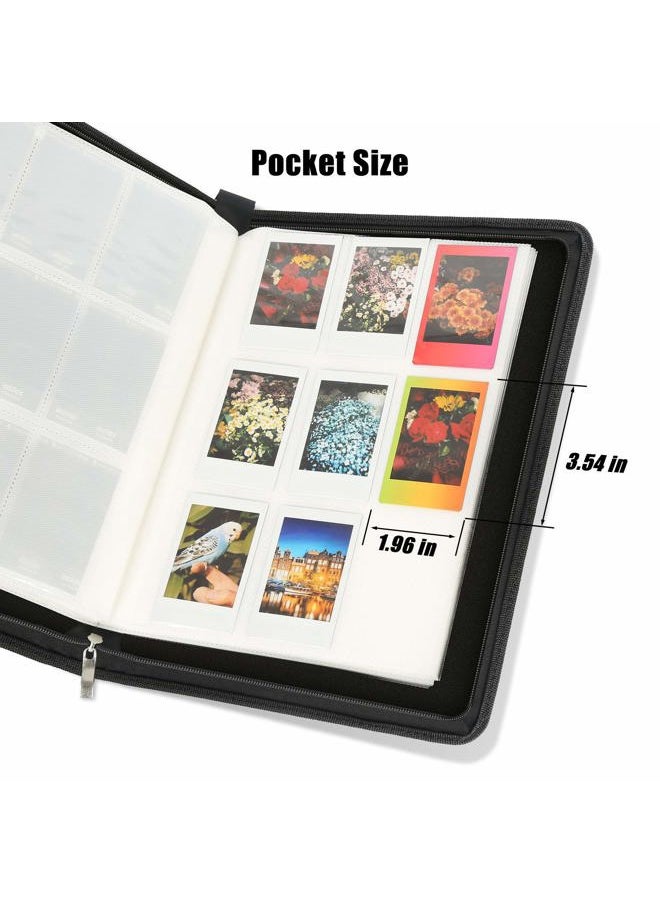 Veicevol - 540 Pockets Photo Album for Fujifilm Instax Mini 11 90 70 9 8+ 8 LiPlay Instant Camera, for Polaroid Snap SnapTouch PIC-300 Z2300 Instant Camera, Kodak Smile Printomatic Instant Print Camera (Black) - Image 1