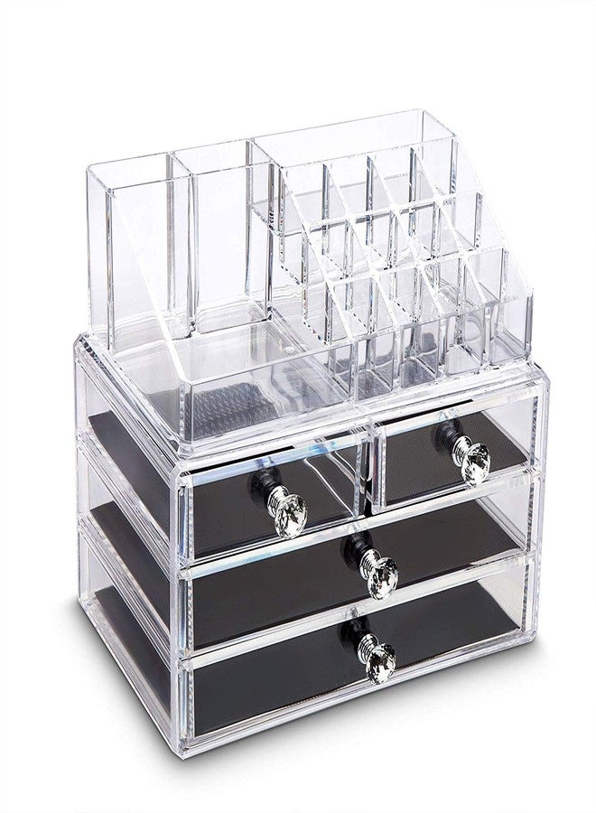WOLBLIX Cosmetic Organizer Makeup Storage Box Lipstick Holder Stand - Image 1