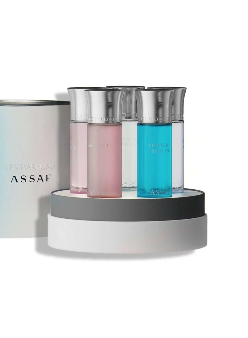 عساف عطور عساف - صندوق اروقيت: كومت 5 مل , مس 5 مل, جيرل 5 مل, دينجرس 5 مل , بلو 5 مل - Image 2