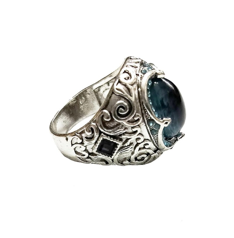 RUVEE Turkish Stainless Steel Religious Riverette Metallic Plated Rings for Men & Boys - Image 1