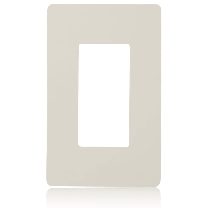 Faith Light Almond 1Gang Screwless Wall Plate 1pack Light Switch Plate or Wall Plate for Electrical Outlet 1Gang Wall Plate for Decorator Switch and Receptacle HeatResistant Thermoplastic