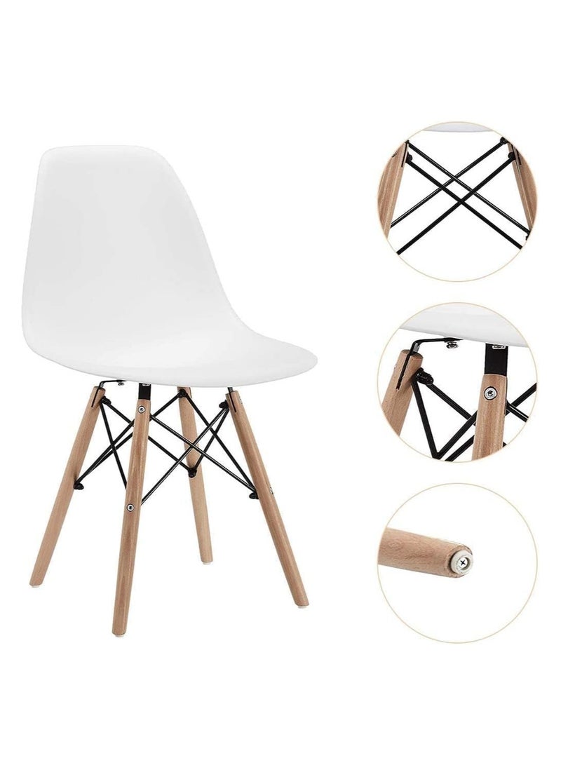 Generic Dining Chair Dining Office Lounge Chair Dining Chair Plastic Wood Modern Furniture For Living Room(Pink) - Image 3
