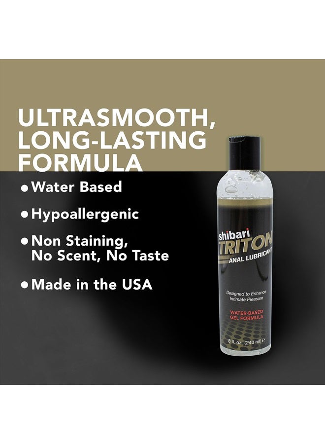 SHIBARI Triton Lubricant Water-Based Gel Formula 8 fl oz  - Image 3