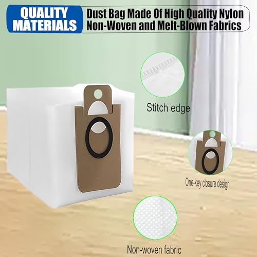 YERXPAFT 10 Pack Disposable Dust Bag Only Replacement for Laresar L6 Nex Robot Vacuum Bags - Image 4