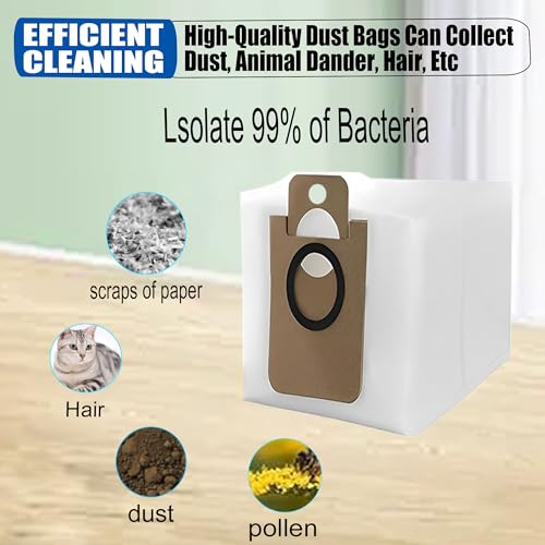 YERXPAFT 10 Pack Disposable Dust Bag Only Replacement for Laresar L6 Nex Robot Vacuum Bags - Image 5