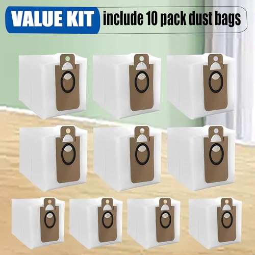 YERXPAFT 10 Pack Disposable Dust Bag Only Replacement for Laresar L6 Nex Robot Vacuum Bags - Image 3