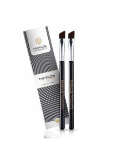 PARALLEL PRODUCTS Parallel Products - The BROW Brush - (2 Pack) Premium Angled Eyebrow Brush for Powder, Henna, Cream, Tint, Makeup, Gel, Lamination and Wax  - Image 1