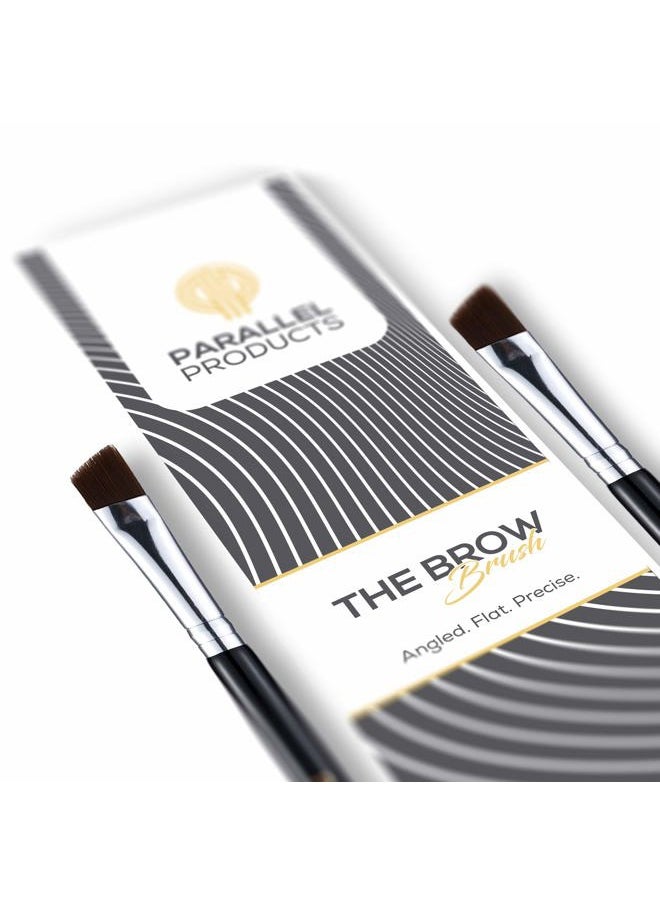 PARALLEL PRODUCTS Parallel Products - The BROW Brush - (2 Pack) Premium Angled Eyebrow Brush for Powder, Henna, Cream, Tint, Makeup, Gel, Lamination and Wax  - Image 2