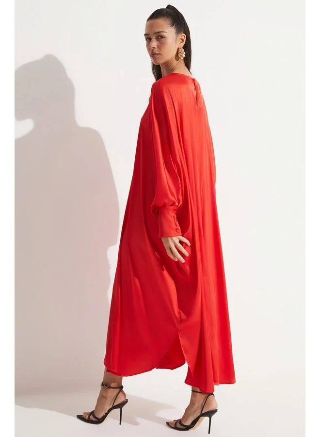 JUNE Satin Maxi Dress