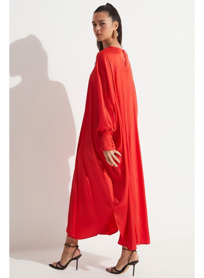 جون فستان ماكسي ساتان - Image 4