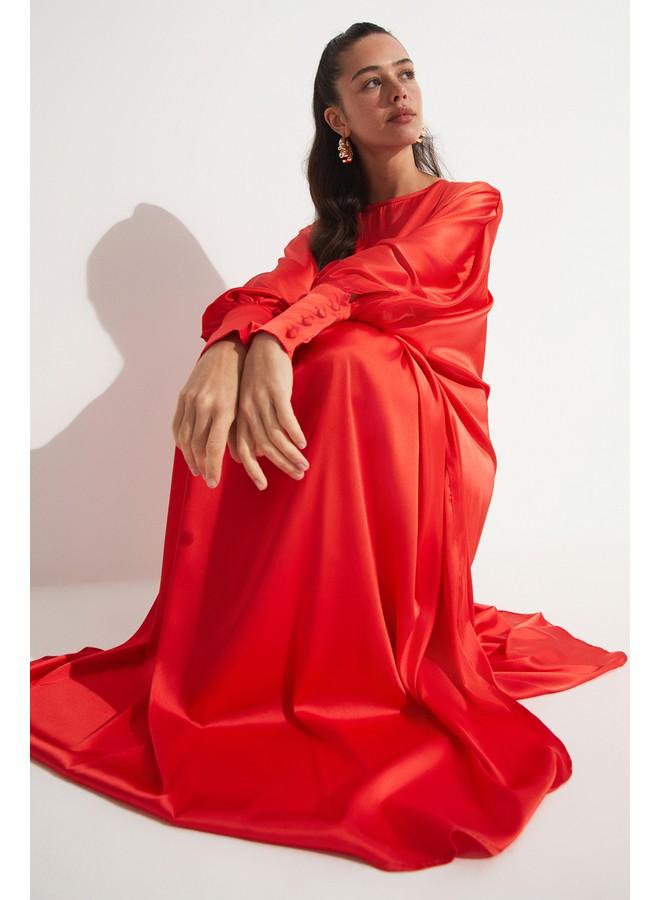 جون فستان ماكسي ساتان - Image 1