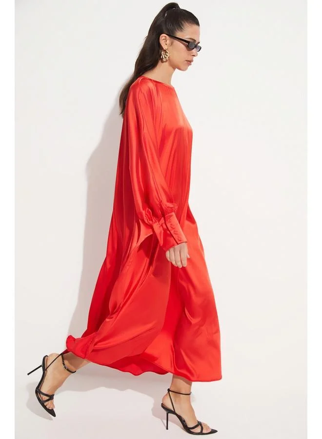 JUNE Satin Maxi Dress
