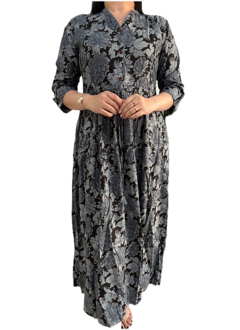 Generic - Zebees Rayon Floral  Maternity Dress , Stylish and Comfortable - Image 1