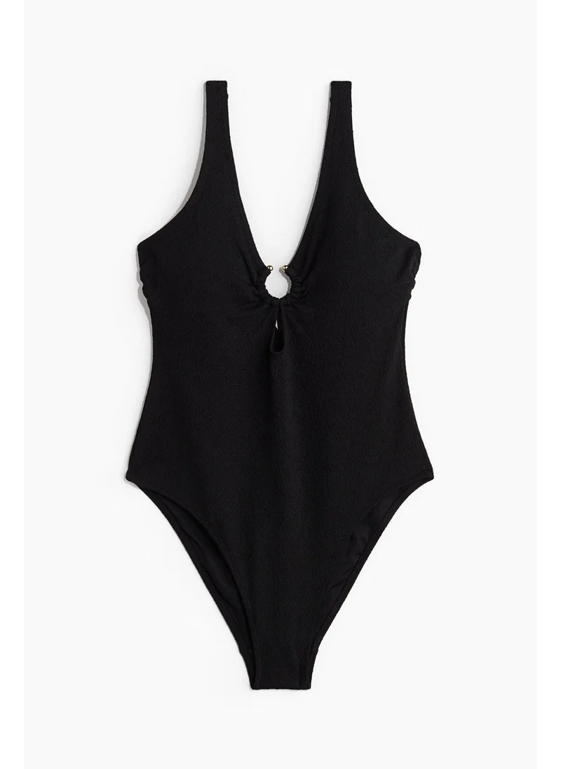 اتش اند ام Padded-cup High Leg Swimsuit
