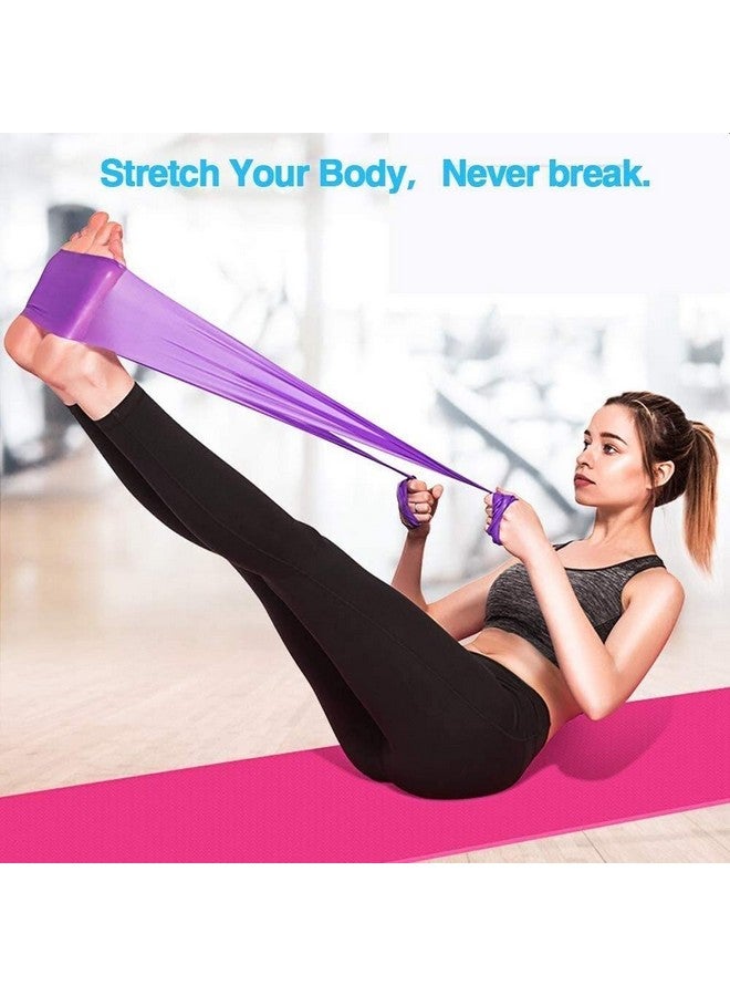Wearslim أشرطة مقاومة مرنة من المطاط الطبيعي Wearslim ® للاحترافية لممارسة تمارين الساقين والمؤخرة (1.5 متر) - بنفسجي - Image 2