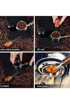 Oasisgalore Espresso Coffee Stirrer with Natural wood Handle and Stand, for Uniform Distribution (Dark Sandalwood).  - Image 2