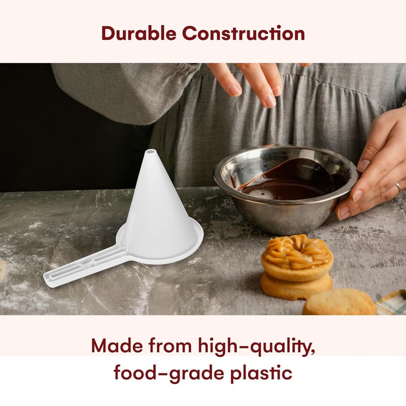HOMEBAKERS MART Homebakers Mart Adjustable Funnel for Baking Dough Dispenser Batter Dispenser Funnel Liquid Chocolate Dispenser Cream Funnel Kit Baking Accessories  - Image 5