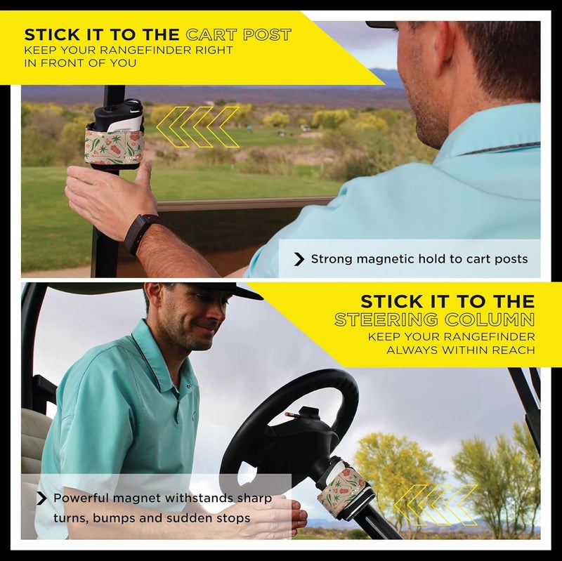 Stick It Magnetic Rangefinder Strap | Strong Magnet Securely Holds to Golf Carts and Golf Clubs for Easy Access | Slim, Form Fitting, Size Adjustable - Image 3