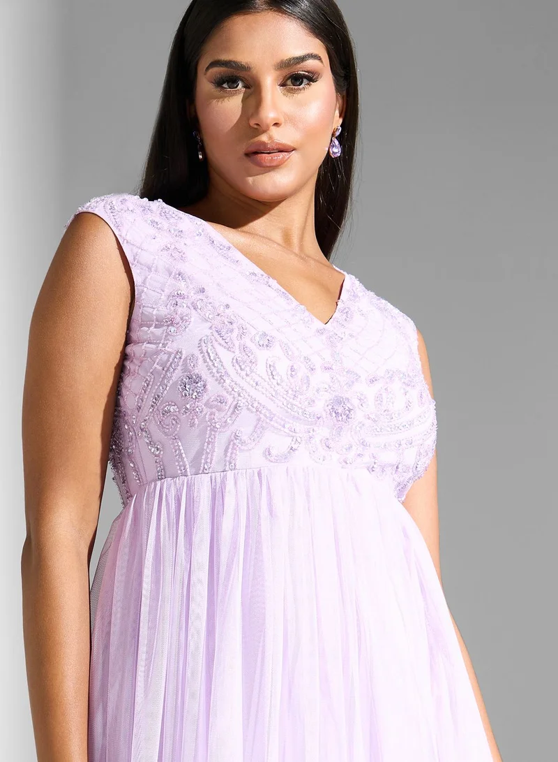 Namshi x Embellished Bodice Dress