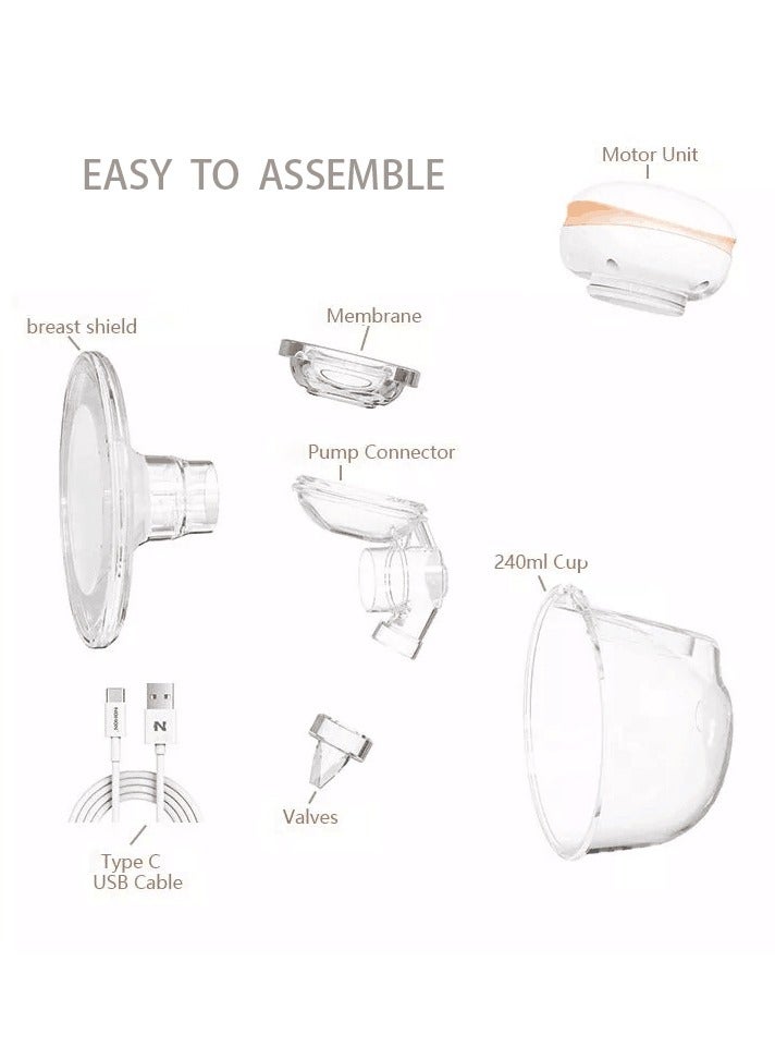 HFN 2-Piece Wearable Electric Breastfeeding Kit Portable Breast Pump - Image 4