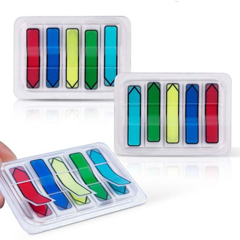Golcellia 3 X 300 Tablets, Transparent Sticky Notes, Page Markers, Book Tabs, Sticky Note Tabs, Sticky Tabs, Page Tabs, Label Stickers, Arrow Flags, Pop-up Page Flags - Image 1