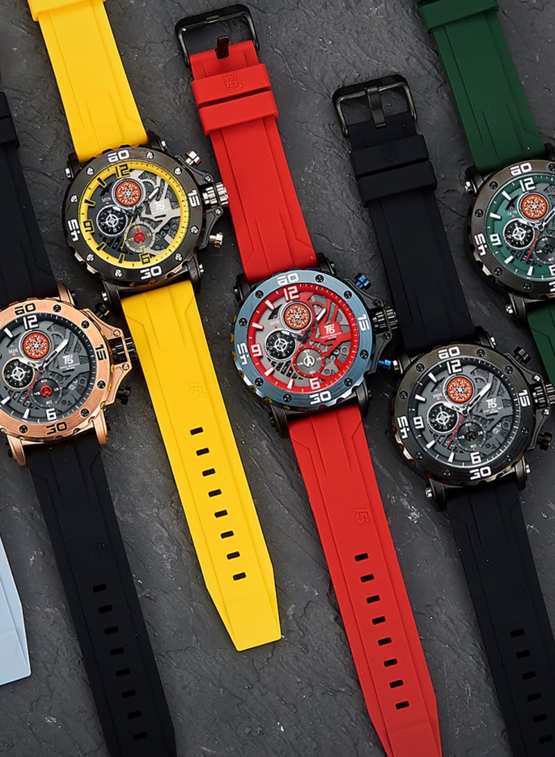T5 Men's Chronograph Silicone strap Watch