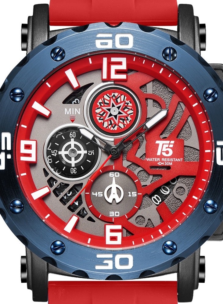 T5 Men's Chronograph Silicone strap Watch