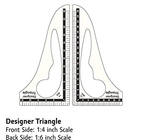 KHYATI Fashion Designing Scale SetFashion Designing ToolsFashion Designing KitTailoring KitFashion Designing Tailoring Scales Set of 16 - Image 4