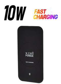 Xcell Xcell XL-WL-112FC Compact Fast Wirelss Charging Pad, 10W Output, Anti-Slip Sillcone Surface - (Pack of1)  - Image 1