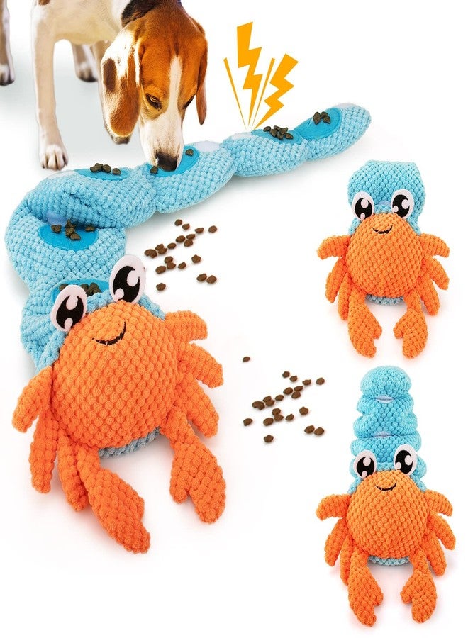 AWOOF Hermit Crab Shape Squeaky Dog Chew Toys - Interactive Snuffle Toys for Small & Medium Dogs, Release Stress & Train Natural Foraging Instincts - Image 1