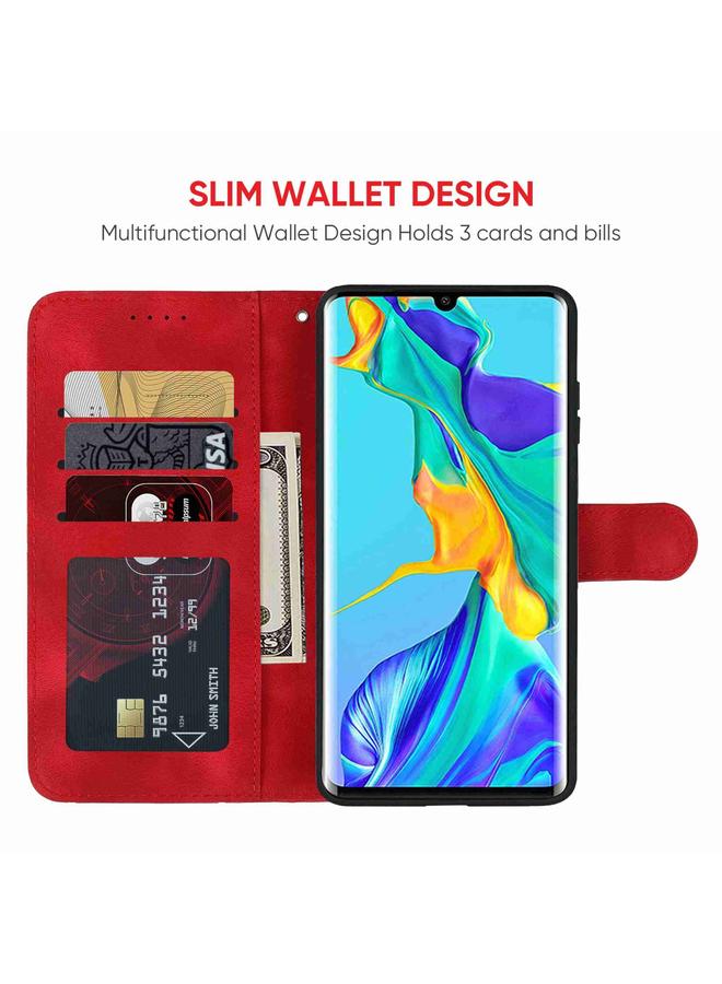 اس-توب جراب هاتف Huawei P30 Pro مصنوع من الجلد بخطوط هندسية - Image 3