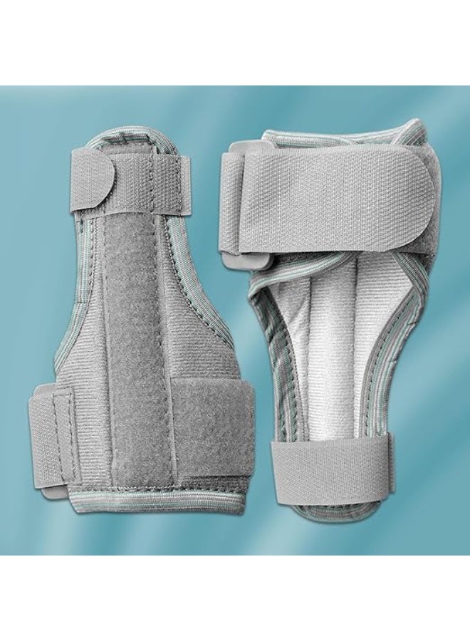 Reversible Thumb Spica Splint and Wrist Brace, Universal Left and Right Hand Thumb Stabilizer, Premium Joint Compression Support for Carpal Tunnel, Arthritis, and Tendonitis, Grey - Image 5