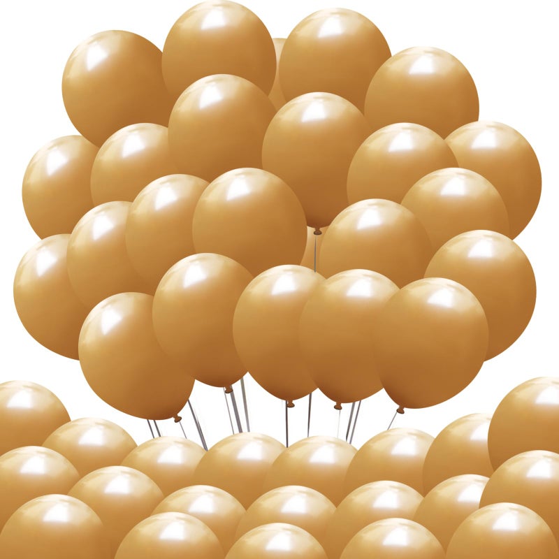 Neo LOONS® 100 pcs 5" Pastel Brown Premium Latex Balloons - Great for Kids, Adult Birthdays, Weddings, Receptions, Baby Showers, Water Fights, or Any Celebration - Image 1