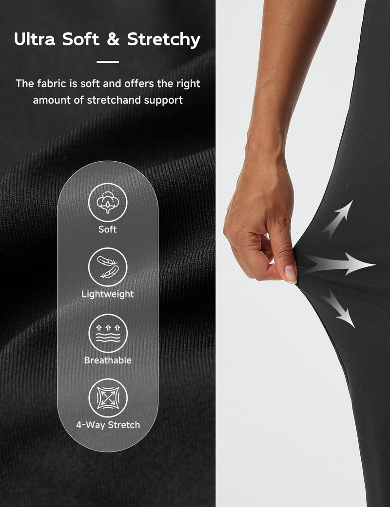 baleaf Womens Travel Pants Stretch Golf Pants with Pockets Petite Ankle Dressy Work Business Casual Slacks Black S - Image 4