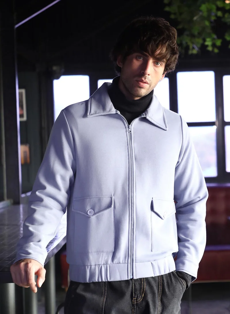 كامبوس سوترا جاكيت رجالي محبوك بسحاب أمامي