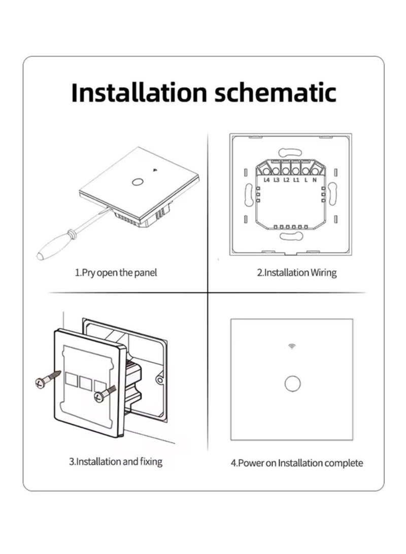 مفتاح إضاءة ذكي ثلاثي - Image 5