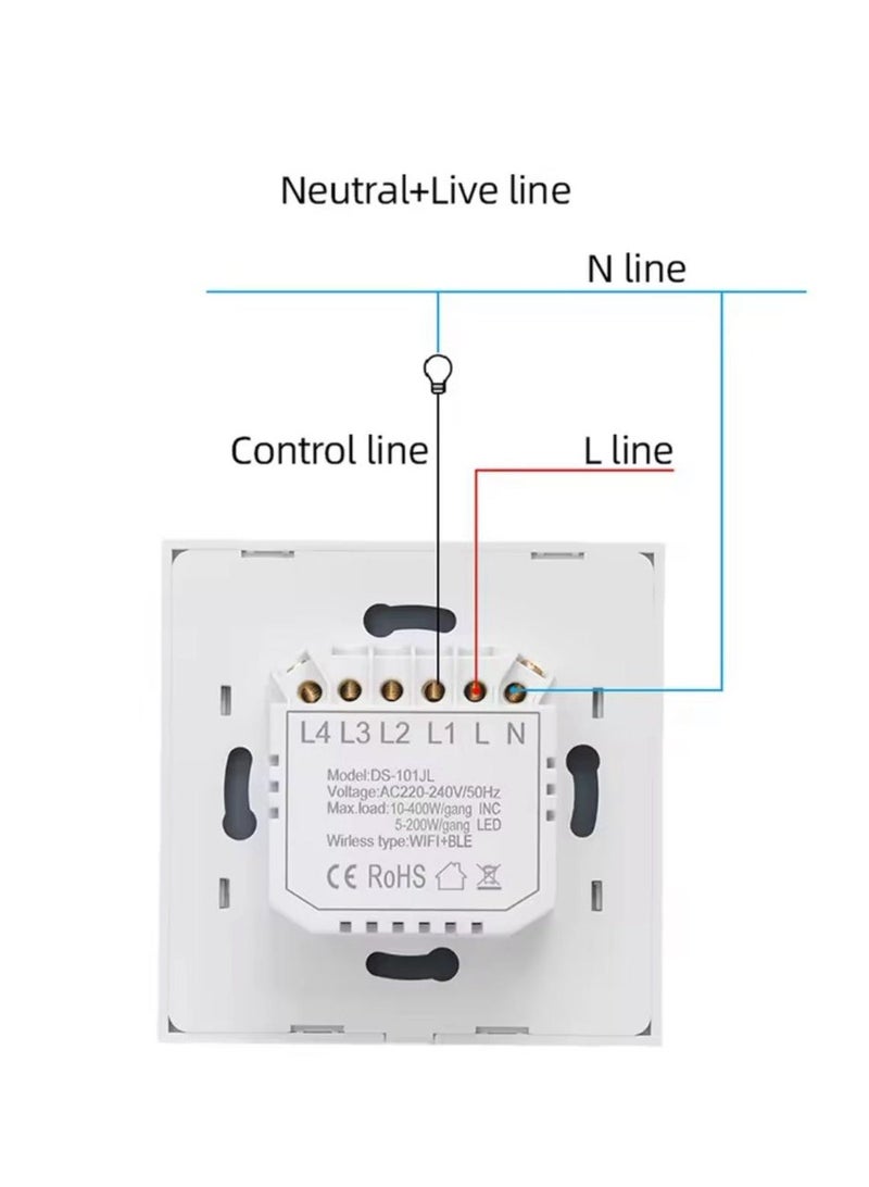 مفتاح إضاءة ذكي ثلاثي - Image 4
