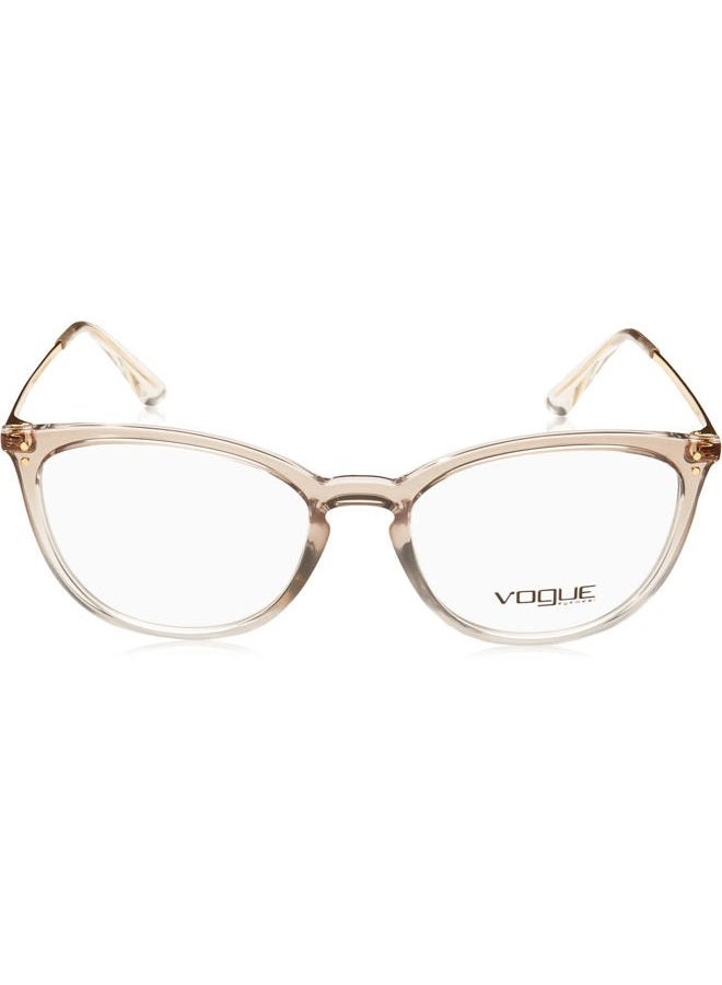 Vogue Eyewear Women's Vo5276 Cat Eye Prescription Eyewear Frames, Top Gradient Brown/Crystal/Demo Lens, 51 mm - Image 2