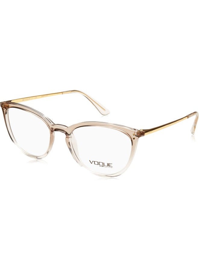 Vogue Eyewear Women's Vo5276 Cat Eye Prescription Eyewear Frames, Top Gradient Brown/Crystal/Demo Lens, 51 mm - Image 1