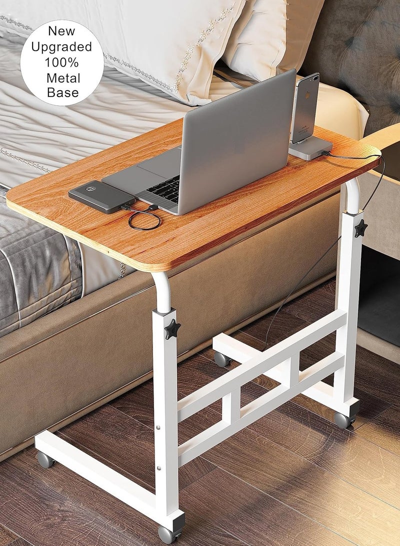 DubaiGallery طاولة كمبيوتر محمولة متعددة الاستخدامات بقاعدة معدنية قابلة للتعديل - Image 1