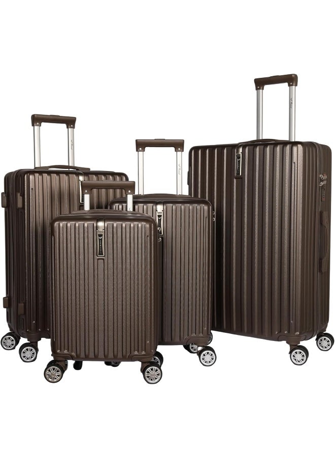 قنصل مجموعة حقائب سفر فاخرة - 4 قطع TD-03 لون BROWN - Image 1