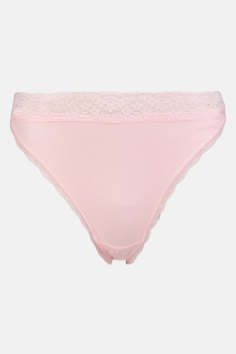 bebe سراويل داخلية نسائية 3 قطع بفتحات، متعددة الألوان - Image 2