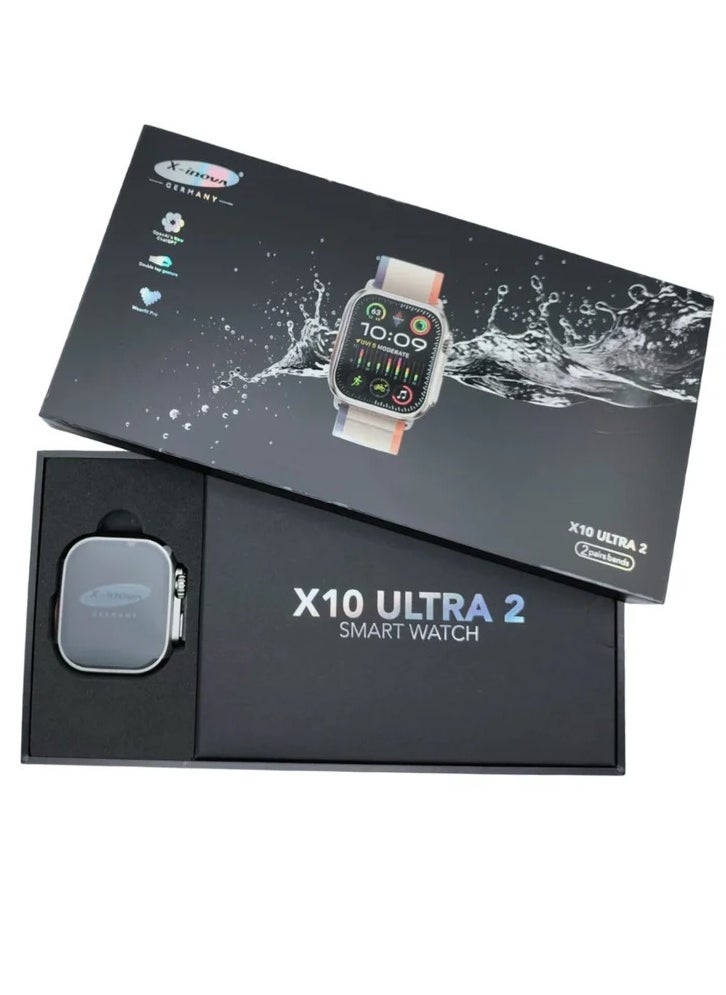 X-Inova - X-Inova x10 ultra 2 smart watch  Elegant Design Support Bluetooth Calls Support Wireless Charging| Touch Screen compatible with IOS & android for men and women - Image 1
