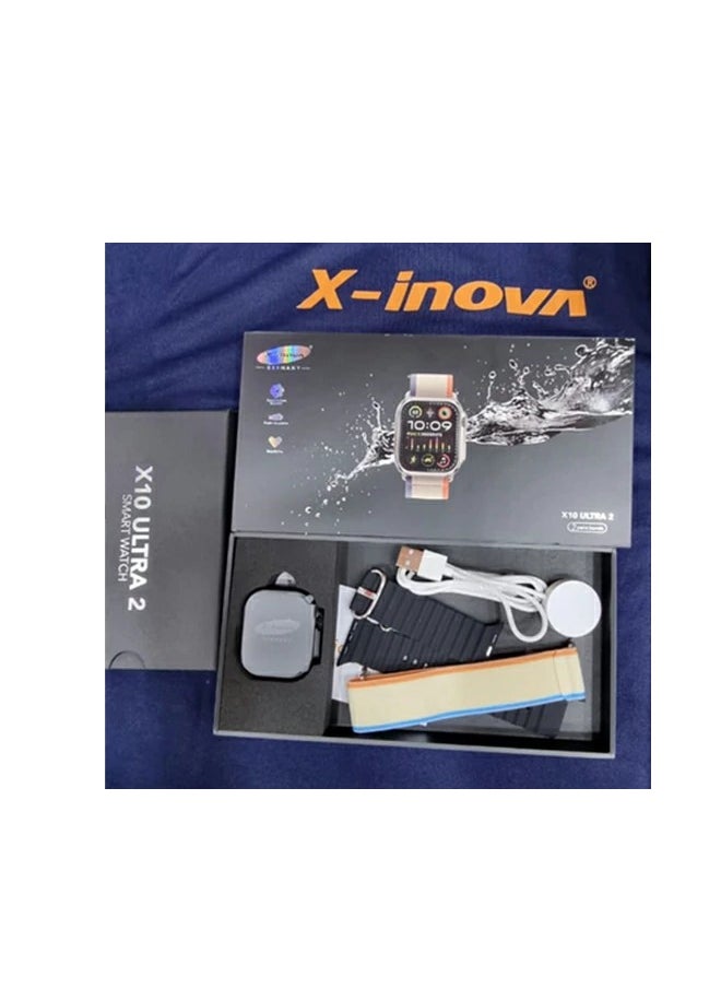 X-Inova - X-Inova x10 ultra 2 smart watch  Elegant Design Support Bluetooth Calls Support Wireless Charging| Touch Screen compatible with IOS & android for men and women - Image 1