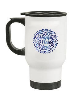 PRINTSHOP4ME Happy New Year Design Printed Travel Mug Suitable Gift for Family and Friends - New Year Theme - New year Decor - Gifts for Special person  - Image 1