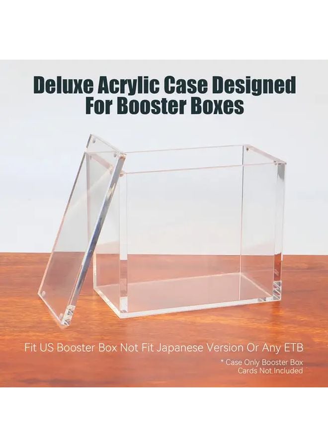 8mm Thick Clear Acrylic Magnetic Case Top Loader Storage Box 1pc For Collectible Trading Cards - Image 4